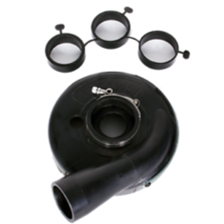 7" G2 Grinder Vac Shroud Convertible Molded Hub w/ Universal Ring