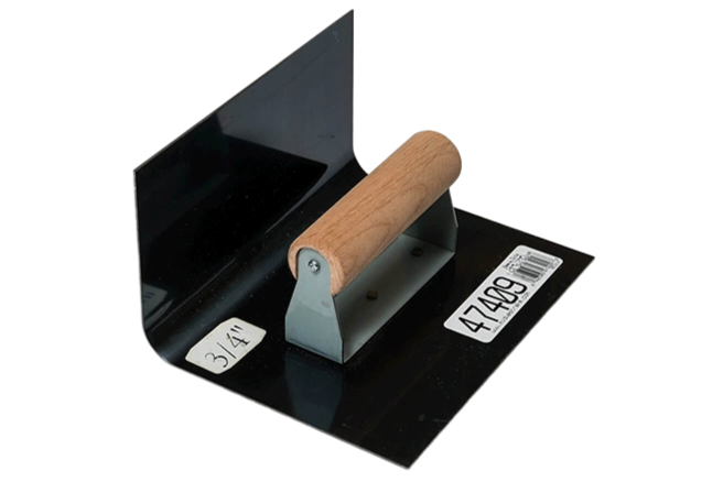 Cove Trowel - Heavy Duty with 3/4" Radius, 3-1/2" Wall (H) x 5-3/4" Floor (D) x 7-1/2