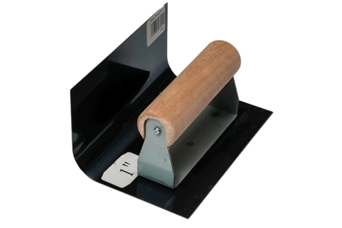 Cove Trowel - Standard with 1" Radius, 3" Wall (H) x 4" Floor (D) x 6" Running (W)