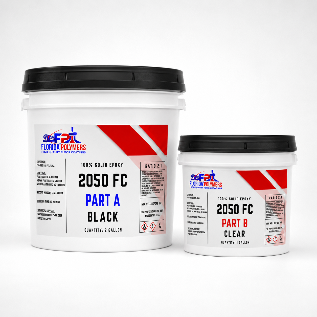 100% SOLID EPOXY 2050 FAST CURE - BLACK