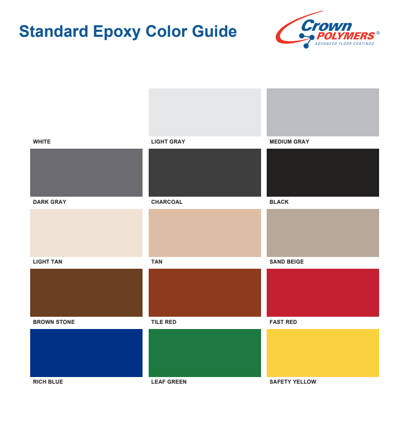 Color Charts – Florida Polymer